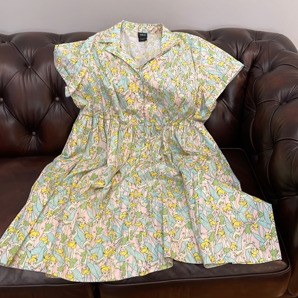 RARE Disney Peplum Shirt Dress with pockets